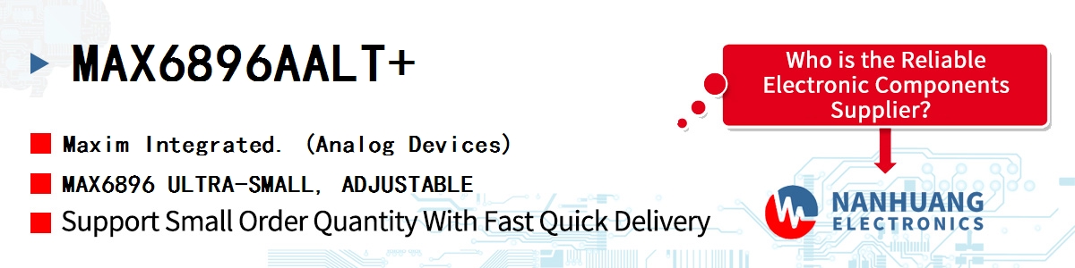 MAX6896AALT+ Maxim MAX6896 ULTRA-SMALL, ADJUSTABLE