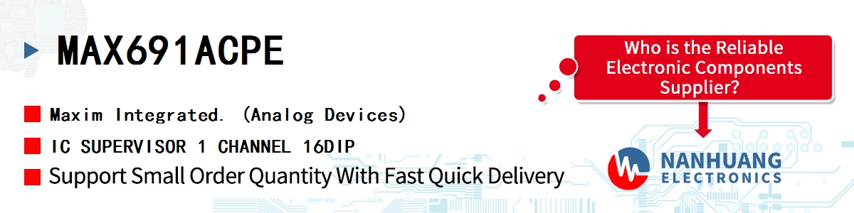 MAX691ACPE+ Maxim IC SUPERVISOR 1 CHANNEL 16DIP