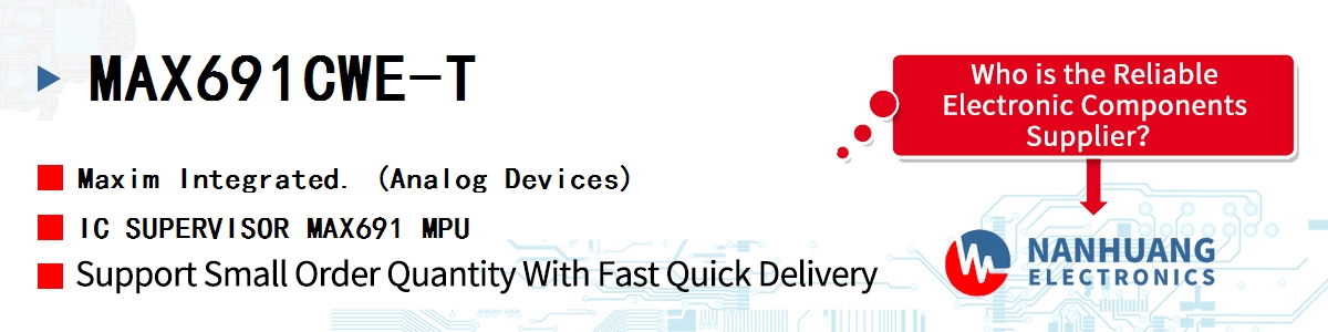 MAX691CWE-T Maxim IC SUPERVISOR MAX691 MPU