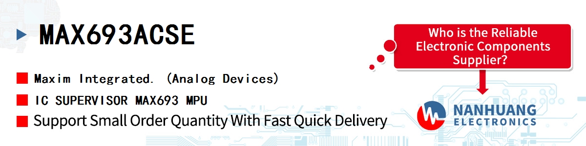 MAX693ACSE+ Maxim IC SUPERVISOR 1 CHANNEL 16SOIC