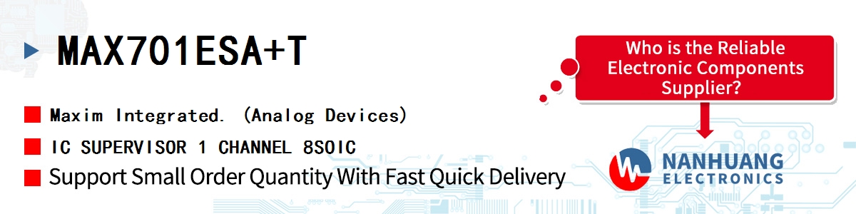 MAX701ESA+T Maxim IC SUPERVISOR 1 CHANNEL 8SOIC