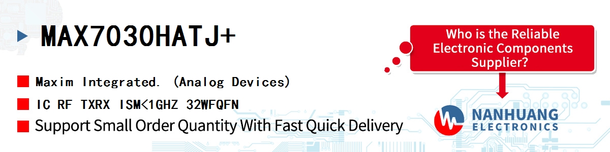 MAX7030HATJ+ Maxim IC RF TXRX ISM<1GHZ 32WFQFN