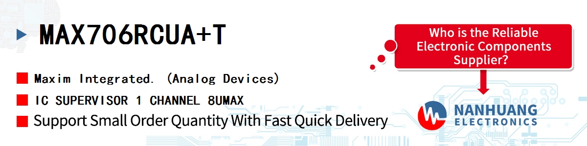 MAX706RCUA+T Maxim IC SUPERVISOR 1 CHANNEL 8UMAX
