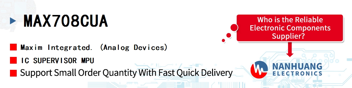 MAX708CUA+ Maxim IC SUPERVISOR 1 CHANNEL 8UMAX
