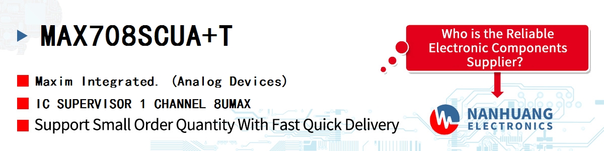 MAX708SCUA+T Maxim IC SUPERVISOR 1 CHANNEL 8UMAX