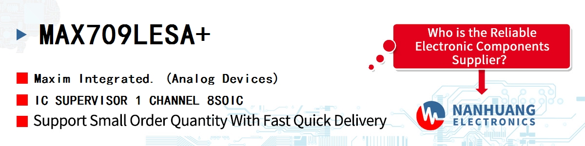 MAX709LESA+ Maxim IC SUPERVISOR 1 CHANNEL 8SOIC