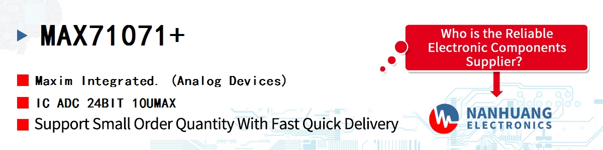 MAX71071+ Maxim IC ADC 24BIT 10UMAX