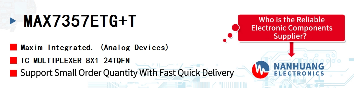 MAX7357ETG+T Maxim IC MULTIPLEXER 8X1 24TQFN