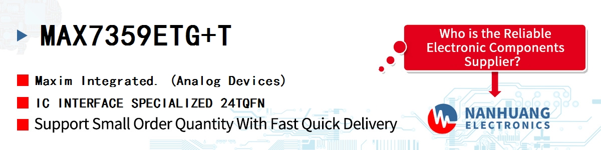 MAX7359ETG+T Maxim IC INTERFACE SPECIALIZED 24TQFN