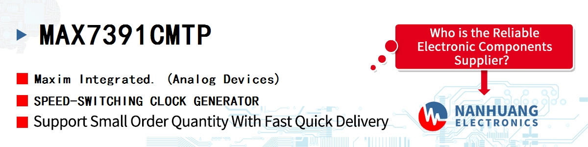 MAX7391CMTP Maxim SPEED-SWITCHING CLOCK GENERATOR