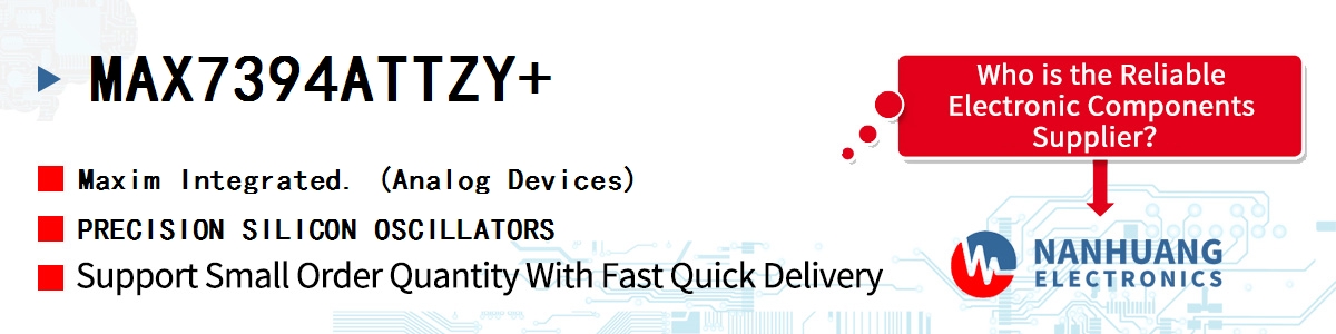 MAX7394ATTZY+ Maxim PRECISION SILICON OSCILLATORS