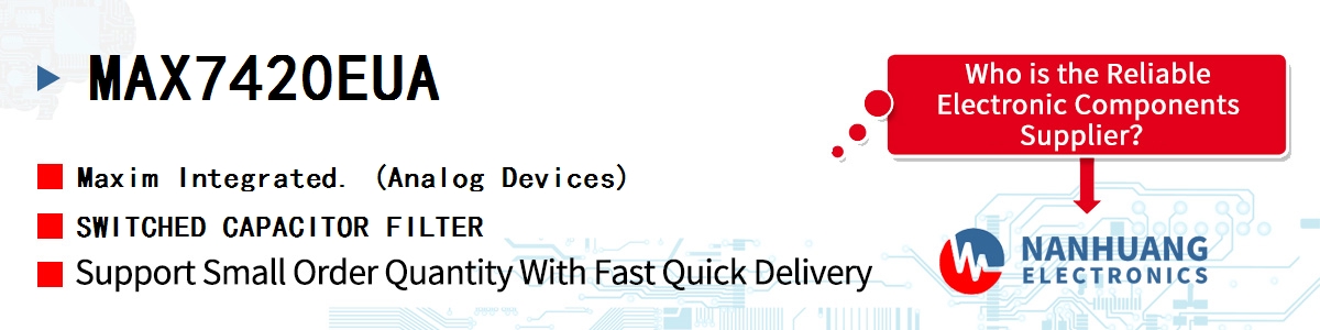 MAX7420EUA+ Maxim IC FILTER 45KHZ BUTTER 8UMAX