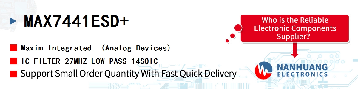 MAX7441ESD Maxim 6-CH VIDEO RECONSTRUCTION FILTER