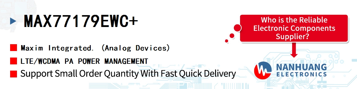 MAX77179EWC+ Maxim LTE/WCDMA PA POWER MANAGEMENT