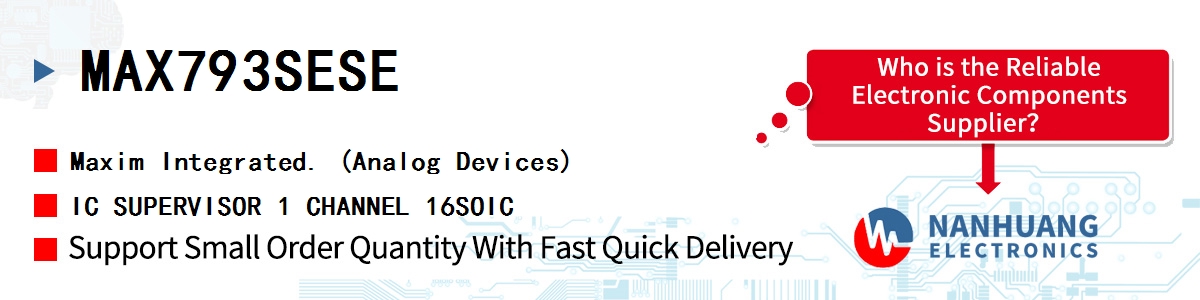 MAX793SESE+ Maxim IC SUPERVISOR 1 CHANNEL 16SOIC