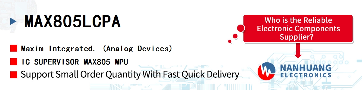 MAX805LCPA+ Maxim IC SUPERVISOR 1 CHANNEL 8DIP