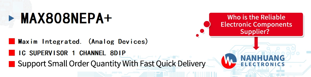 MAX808NEPA+ Maxim IC SUPERVISOR 1 CHANNEL 8DIP
