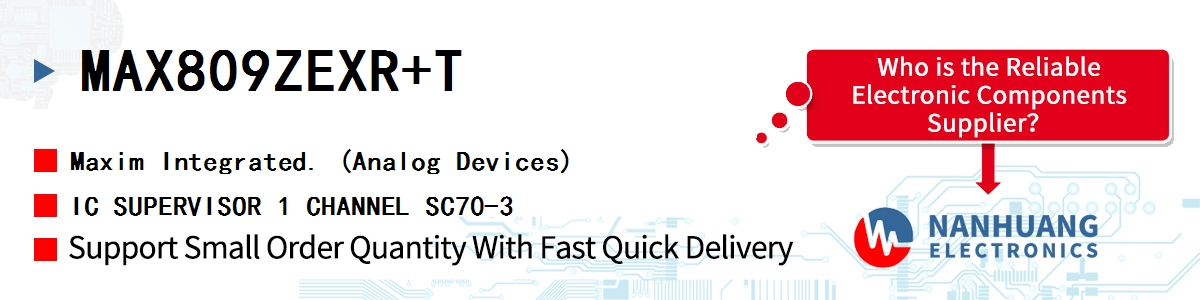 MAX809ZEXR+T Maxim IC SUPERVISOR 1 CHANNEL SC70-3