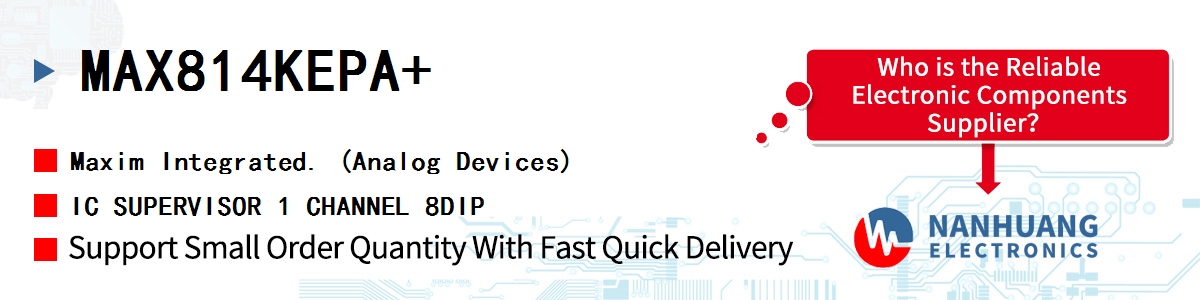 MAX814KEPA+ Maxim IC SUPERVISOR 1 CHANNEL 8DIP