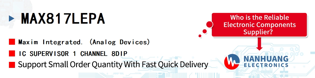 MAX817LEPA+ Maxim IC SUPERVISOR 1 CHANNEL 8DIP