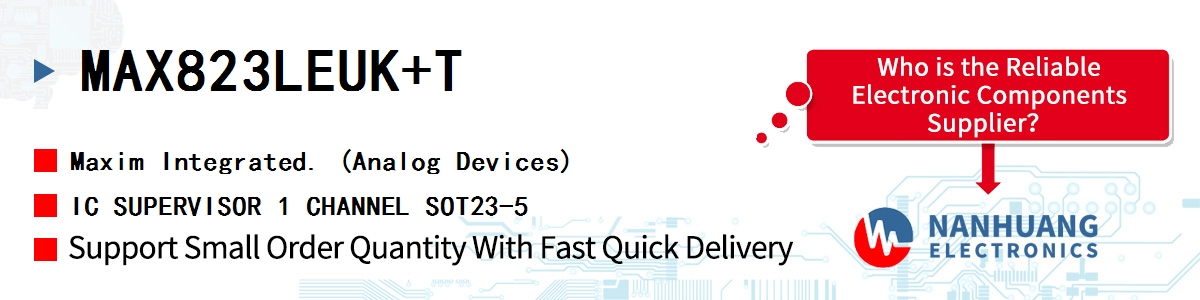 MAX823LEUK+T Maxim IC SUPERVISOR 1 CHANNEL SOT23-5
