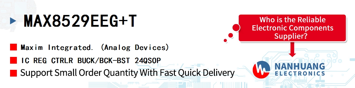 MAX8529EEG+T Maxim IC REG CTRLR BUCK/BCK-BST 24QSOP