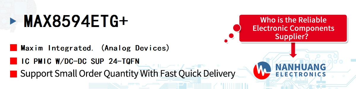 MAX8594ETG+ Maxim IC PMIC W/DC-DC SUP 24-TQFN