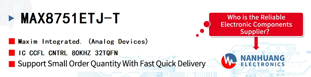 MAX8751ETJ-T Maxim IC CCFL CNTRL 80KHZ 32TQFN