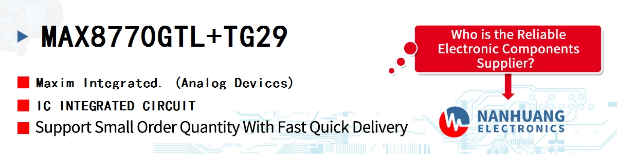 MAX8770GTL+TG29 Maxim IC INTEGRATED CIRCUIT