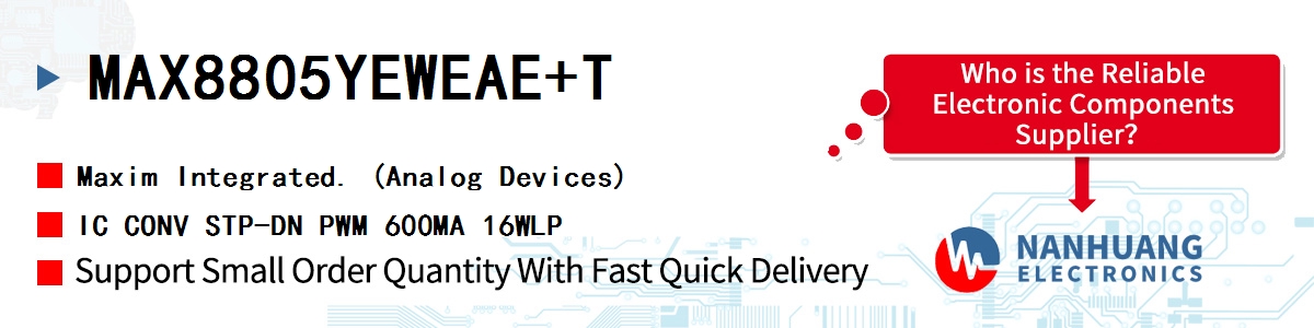 MAX8805YEWEAE+T Maxim IC CONV STP-DN PWM 600MA 16WLP