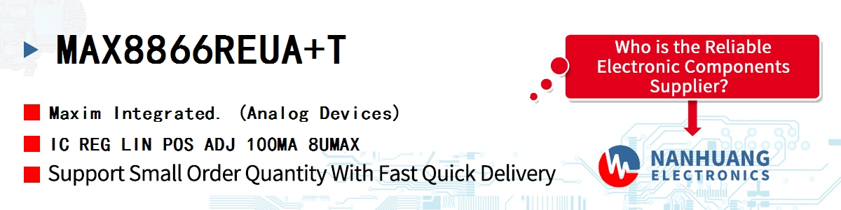 MAX8866REUA+T Maxim IC REG LIN POS ADJ 100MA 8UMAX