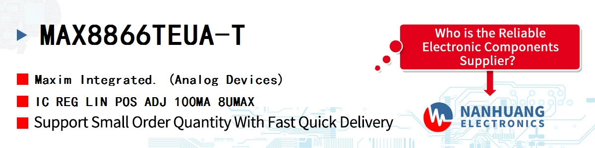 MAX8866TEUA-T Maxim IC REG LIN POS ADJ 100MA 8UMAX