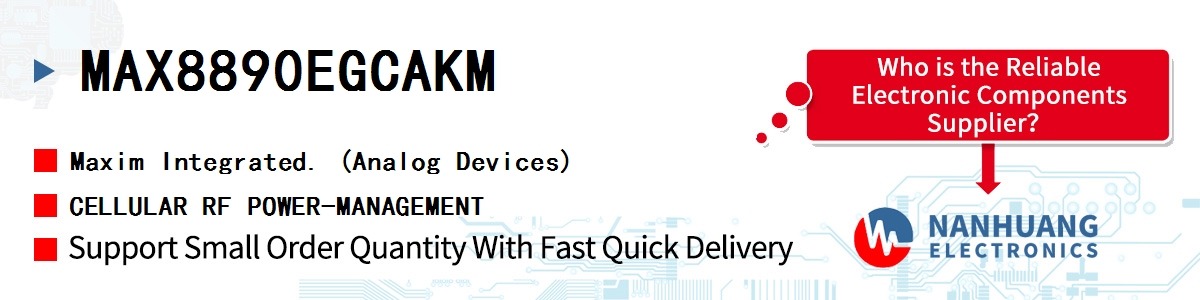 MAX8890EGCAKM Maxim CELLULAR RF POWER-MANAGEMENT