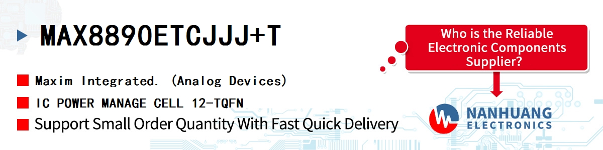 MAX8890ETCJJJ+T Maxim IC POWER MANAGE CELL 12-TQFN