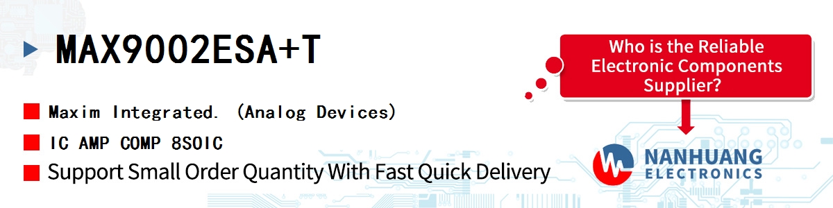 MAX9002ESA+T Maxim IC AMP COMP 8SOIC