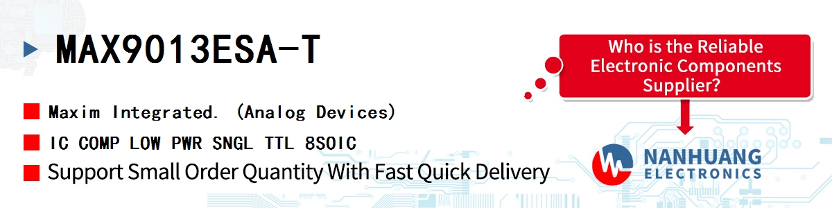 MAX9013ESA-T Maxim IC COMP LOW PWR SNGL TTL 8SOIC
