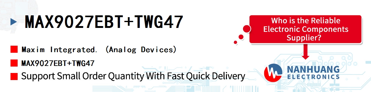 MAX9027EBT+TWG47 Maxim MAX9027EBT+TWG47