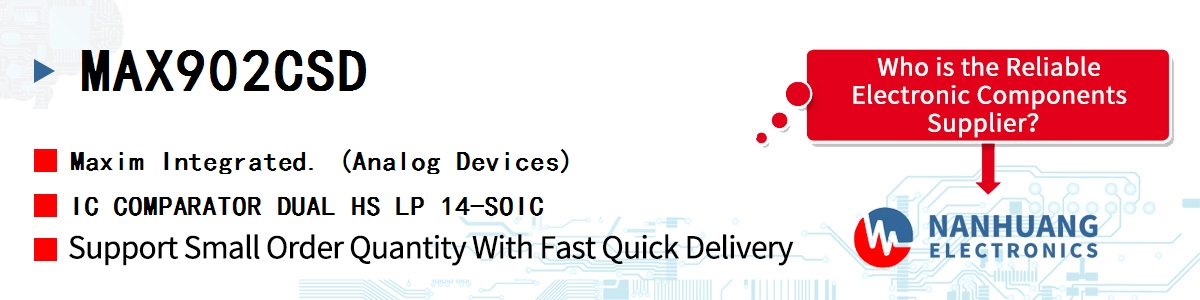MAX902CSD+ Maxim IC COMPARATOR DUAL HS LP 14-SOIC