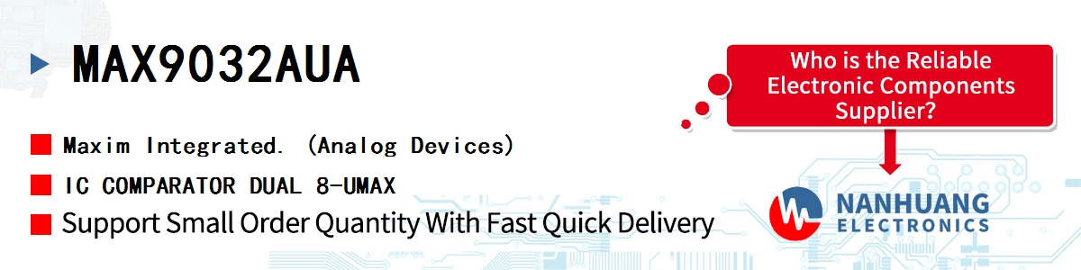 MAX9032AUA+ Maxim IC COMPARATOR DUAL 8-UMAX