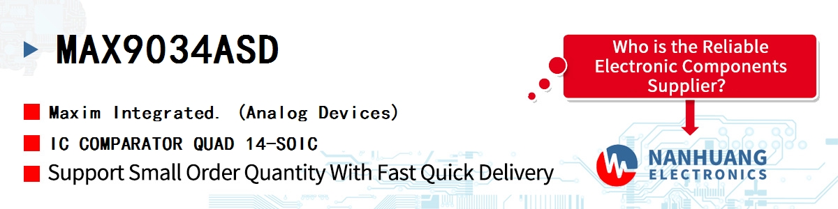 MAX9034ASD+ Maxim IC COMPARATOR QUAD 14-SOIC