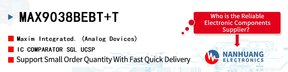 MAX9038BEBT+T Maxim IC COMPARATOR SGL UCSP