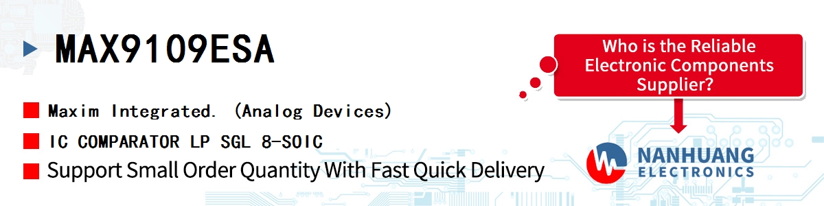 MAX9109ESA+ Maxim IC COMPAR LP SNGL 8-SOIC