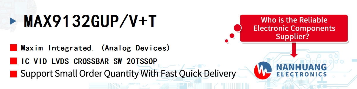 MAX9132GUP/V+T Maxim IC VID LVDS CROSSBAR SW 20TSSOP