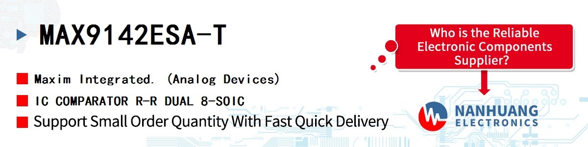 MAX9142ESA-T Maxim IC COMPARATOR R-R DUAL 8-SOIC