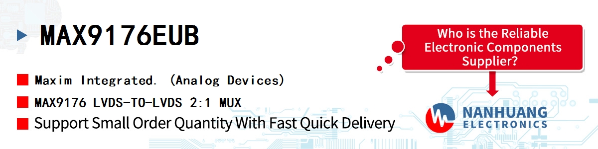 MAX9176EUB Maxim MAX9176 LVDS-TO-LVDS 2:1 MUX