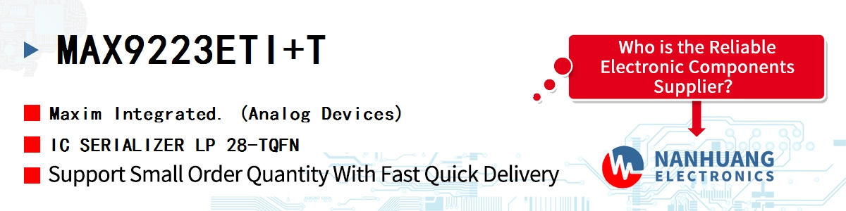 MAX9223ETI+T Maxim IC SERIALIZER LP 28-TQFN