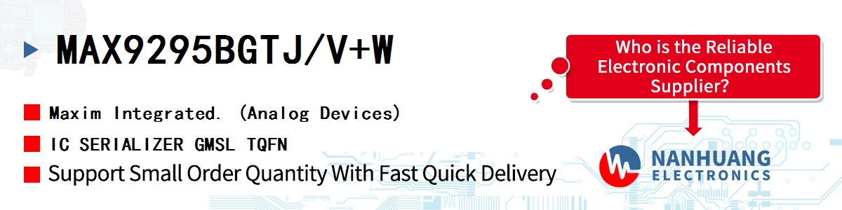 MAX9295BGTJ/V+W Maxim IC SERIALIZER GMSL TQFN