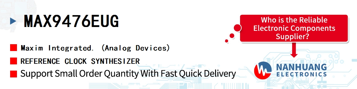 MAX9476EUG Maxim REFERENCE CLOCK SYNTHESIZER