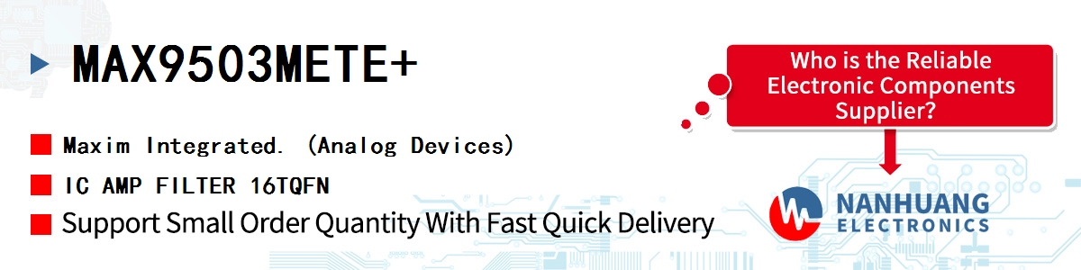 MAX9503METE+ Maxim IC AMP FILTER 16TQFN