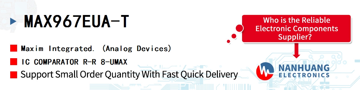 MAX967EUA-T Maxim IC COMPARATOR R-R 8-UMAX
